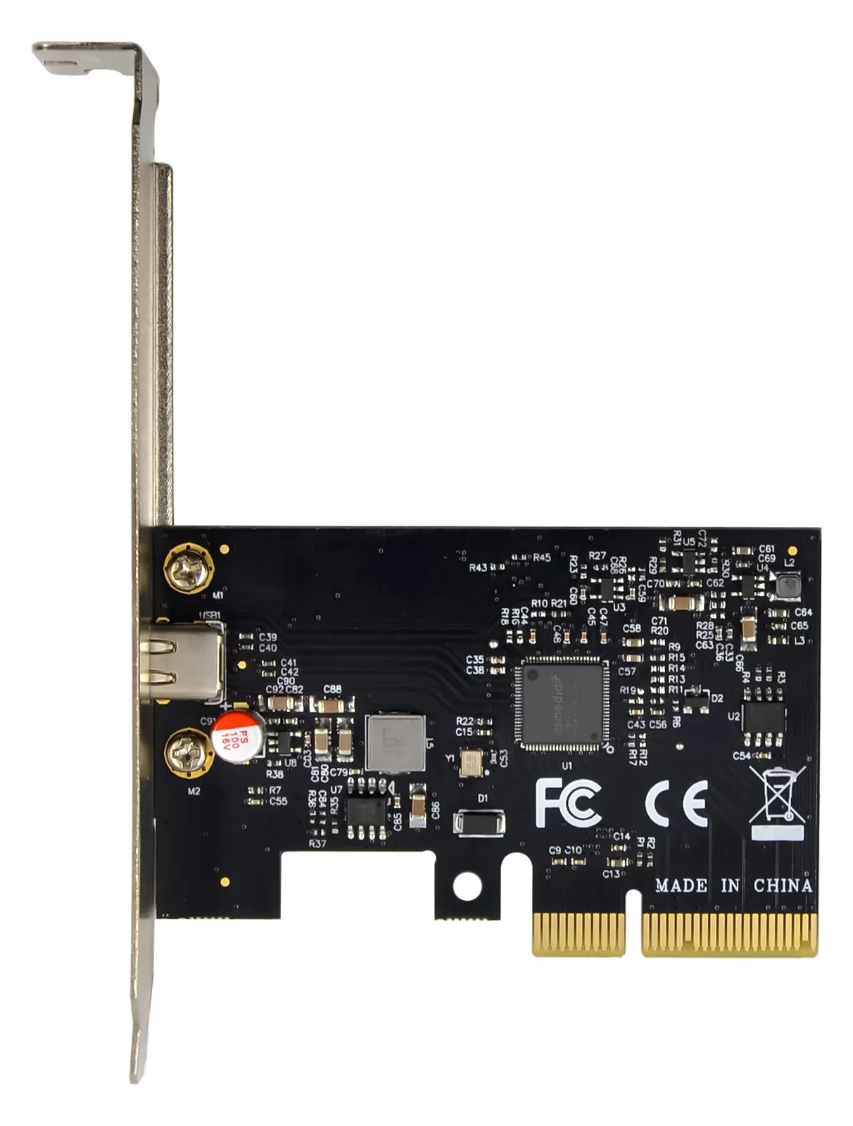 Conceptronic PCI Express Card 1xPort 2xUSB 3.2 Gen2 Typ-C gr, Ansicht 2