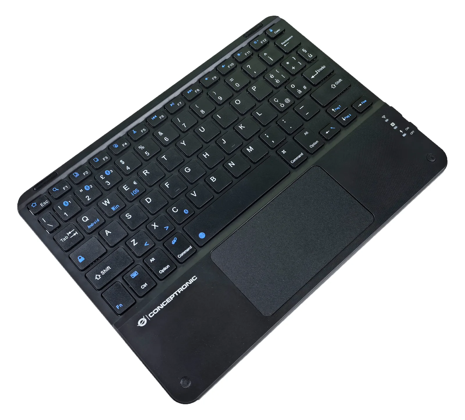 Conceptronic Wireless Tastatur 10 schwarz - Tastatur - TL: Italienisch, QWERTY, Ansicht 2