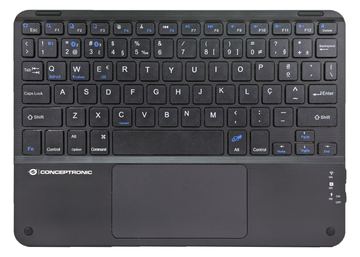 Conceptronic Wireless Tastatur 10 schwarz - Tastatur - TL: Portugiesisch, QWERTY von LumaTech