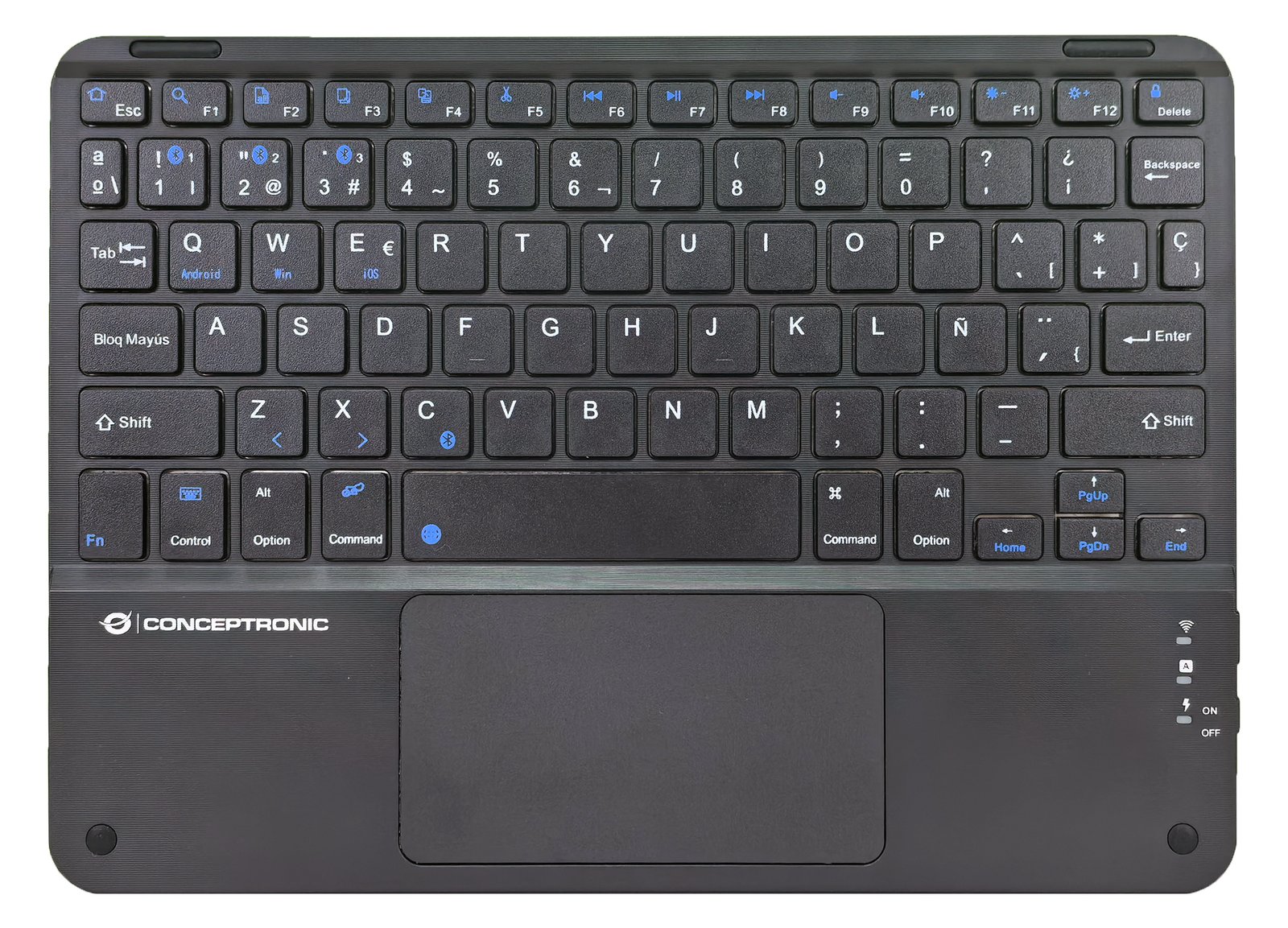 Conceptronic Wireless Tastatur 10 schwarz - Tastatur - TL: Spanisch, QWERTY
