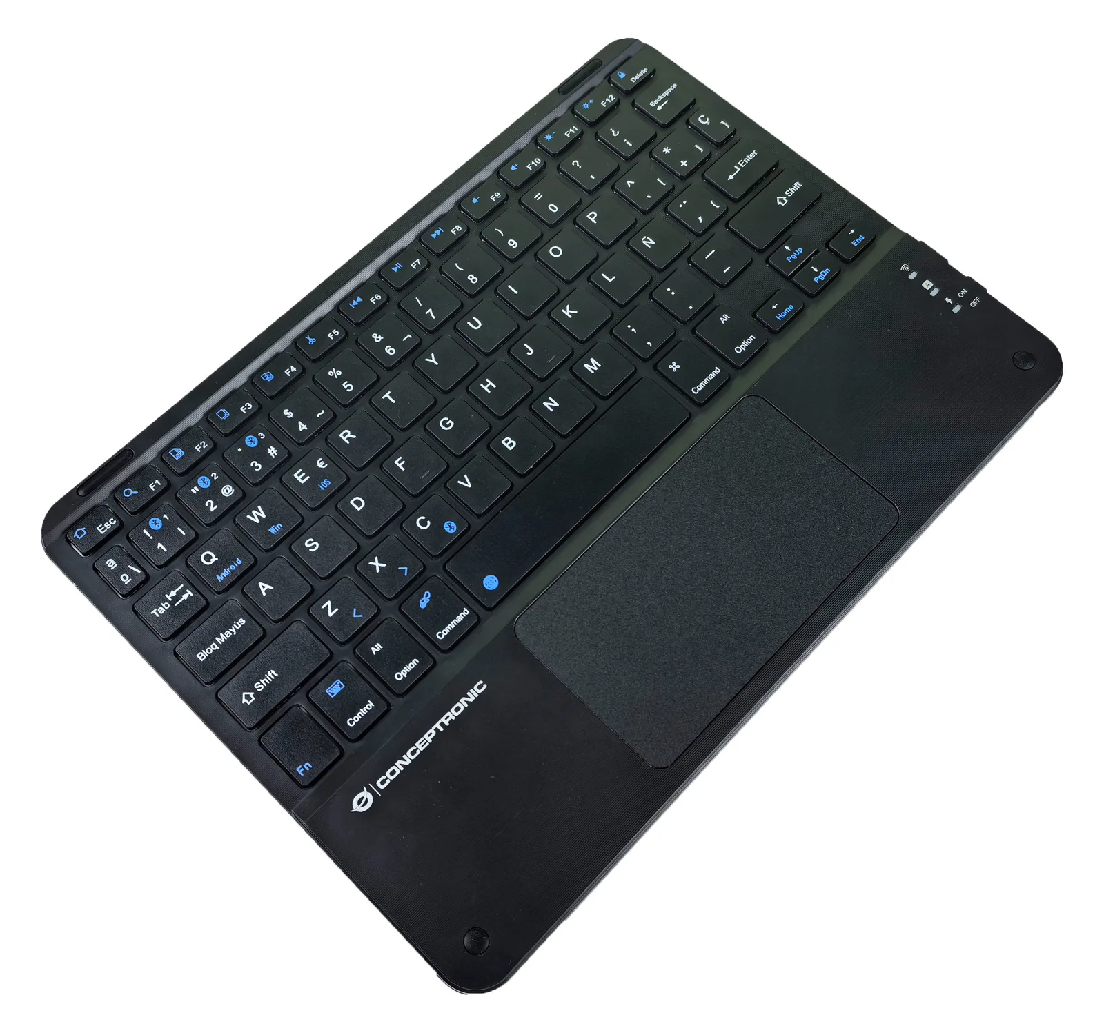 Conceptronic Wireless Tastatur 10 schwarz - Tastatur - TL: Spanisch, QWERTY, Ansicht 2
