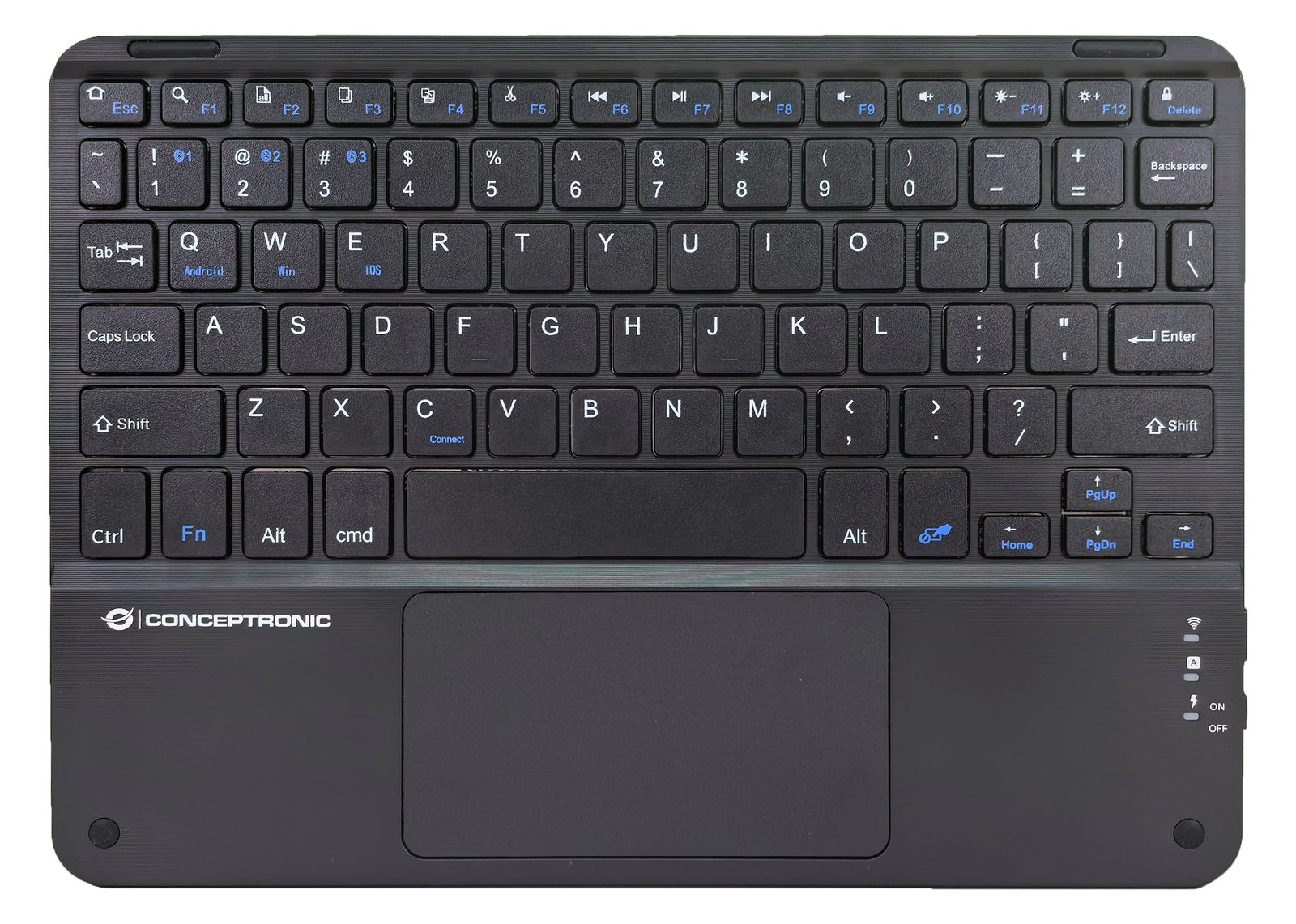 Conceptronic Wireless Tastatur 10 schwarz - Tastatur - TL: US, QWERTY