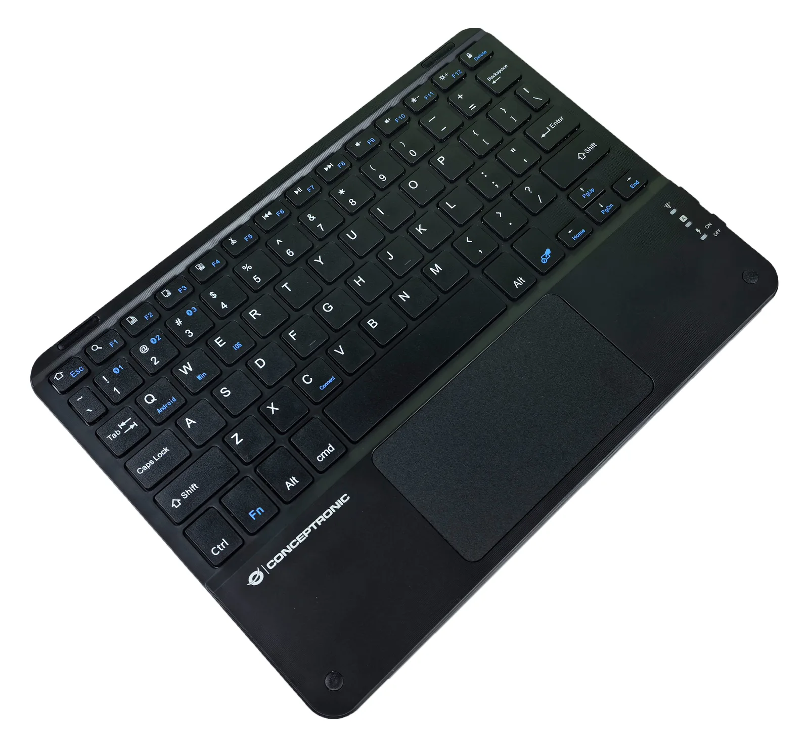Conceptronic Wireless Tastatur 10 schwarz - Tastatur - TL: US, QWERTY, Ansicht 4