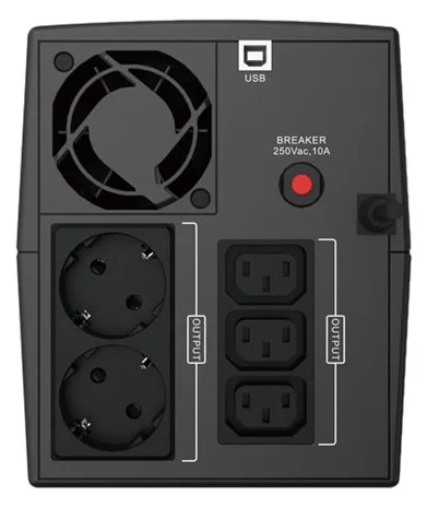 Conceptronic Zeus 03EM - USV - Wechselstrom 220-240 V, Ansicht 2