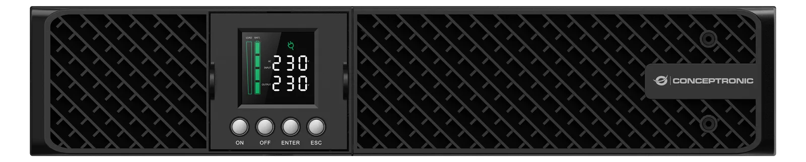 Conceptronic ZEUS USV Online UPS IEC EPO Port - Online USV - Rack-Modul - 2000VA 2000W, Ansicht 2
