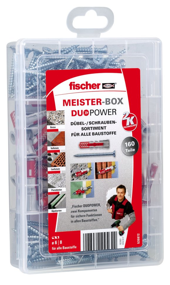 fischer 535972 - Spreizdübel - Beton - Metall - Kunststoff - Grau - 80 Stück(e) - Box