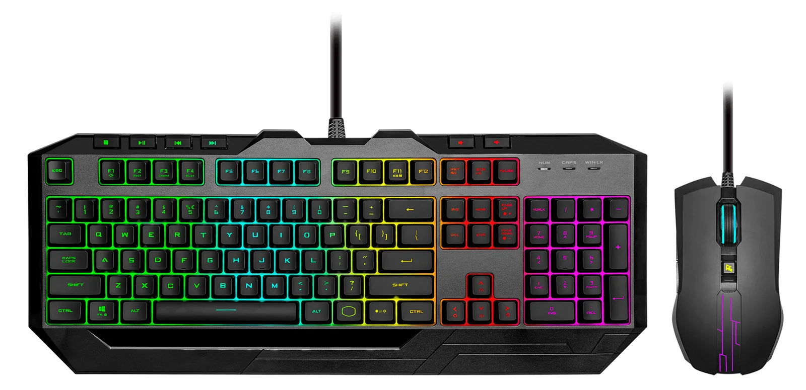 Cooler Master Desktop Gaming Devastator 4 black RGB revised - TL: Deutsch, QWERTZ, Ansicht 3