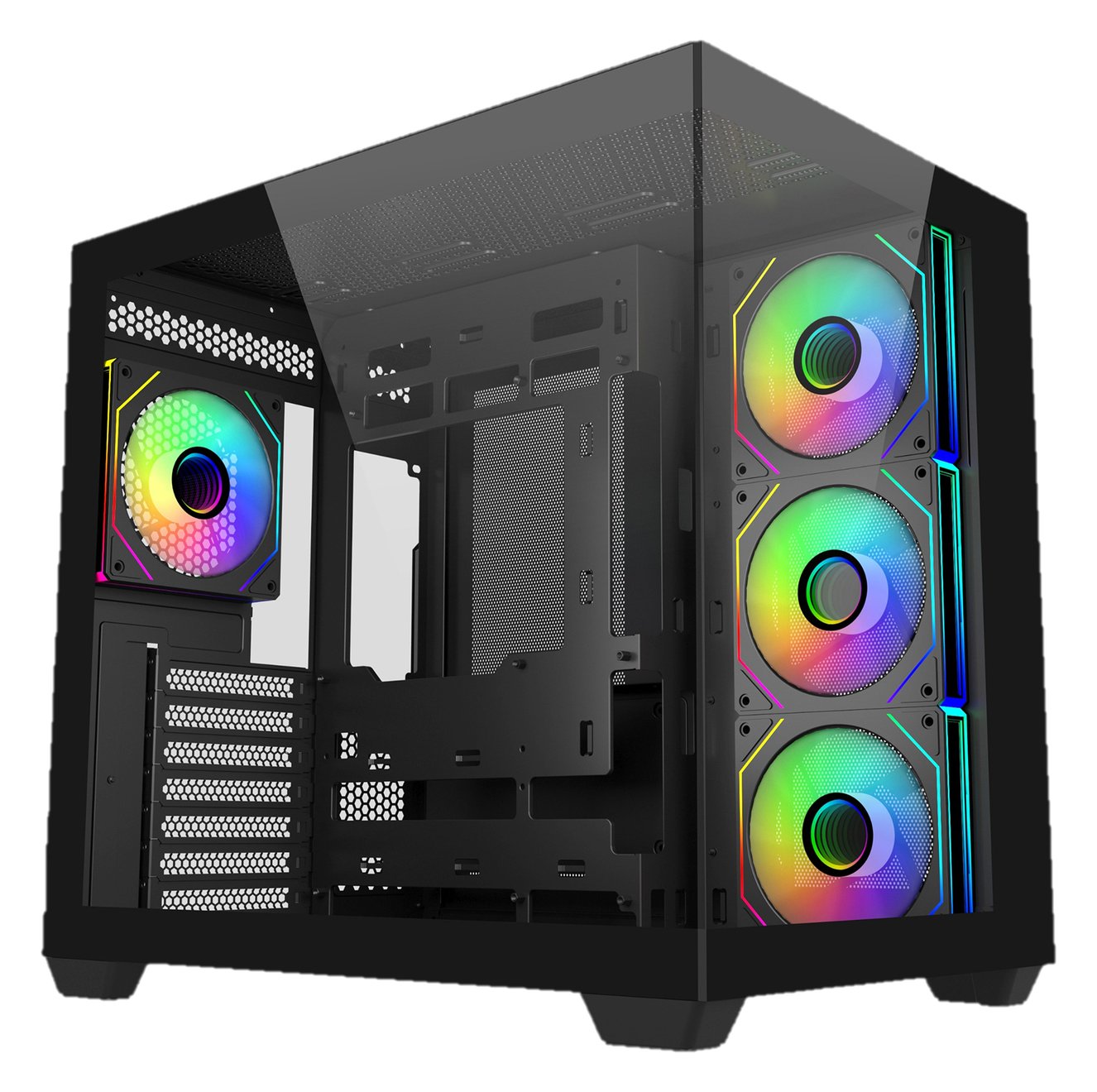 Cooler Master Elite 681 - Mid tower - ATX - Seitenteil mit Fenster (gehärtetes Glas) von LumaTech