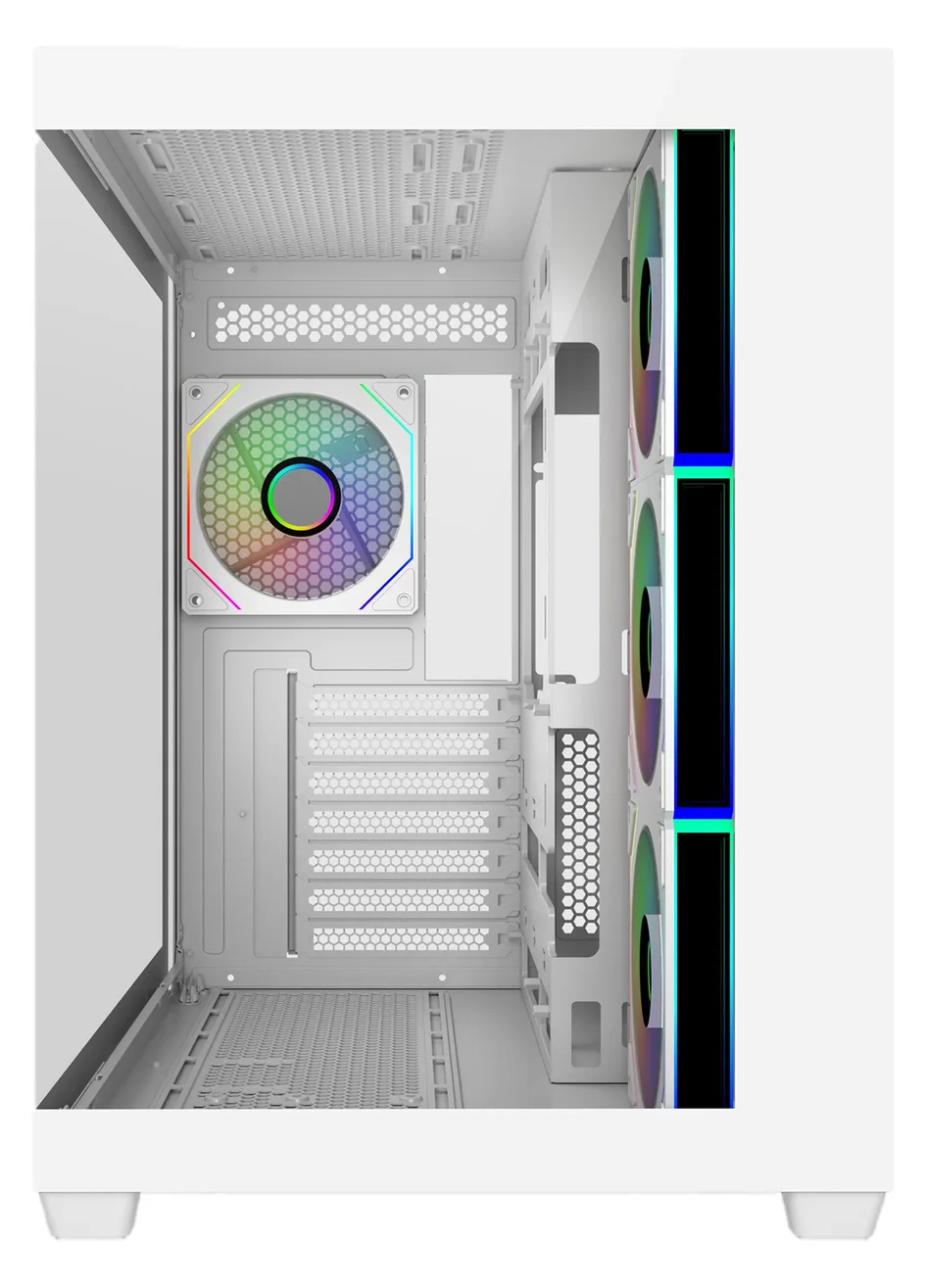 Cooler Master Elite 681 - Mid tower - ATX - Seitenteil mit Fenster (gehärtetes Glas) - Weiß, Ansicht 2