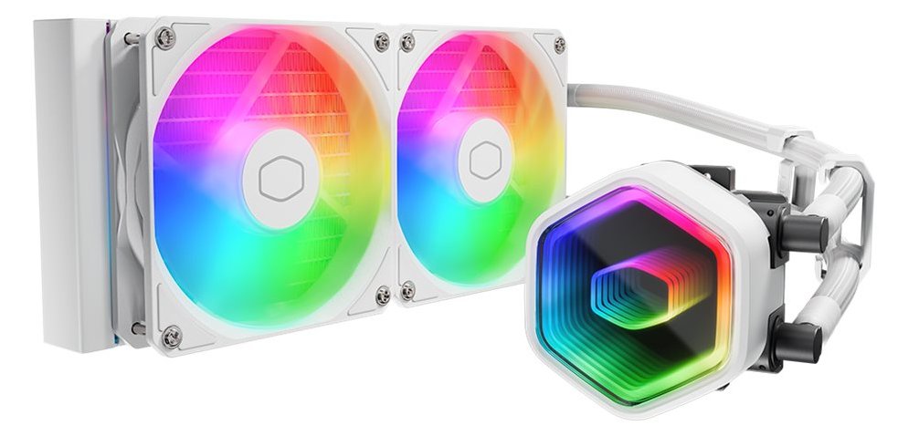 Cooler Master MasterLiquid 240 Core II - Prozessor-Flüssigkeitskühlsystem - Kühlergröße: 360 mm - Weiß von LumaTech