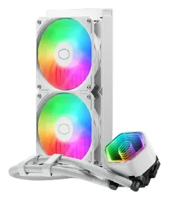 Cooler Master MasterLiquid 240 Core II - Prozessor-Flüssigkeitskühlsystem - Kühlergröße: 360 mm - Weiß, Ansicht 3