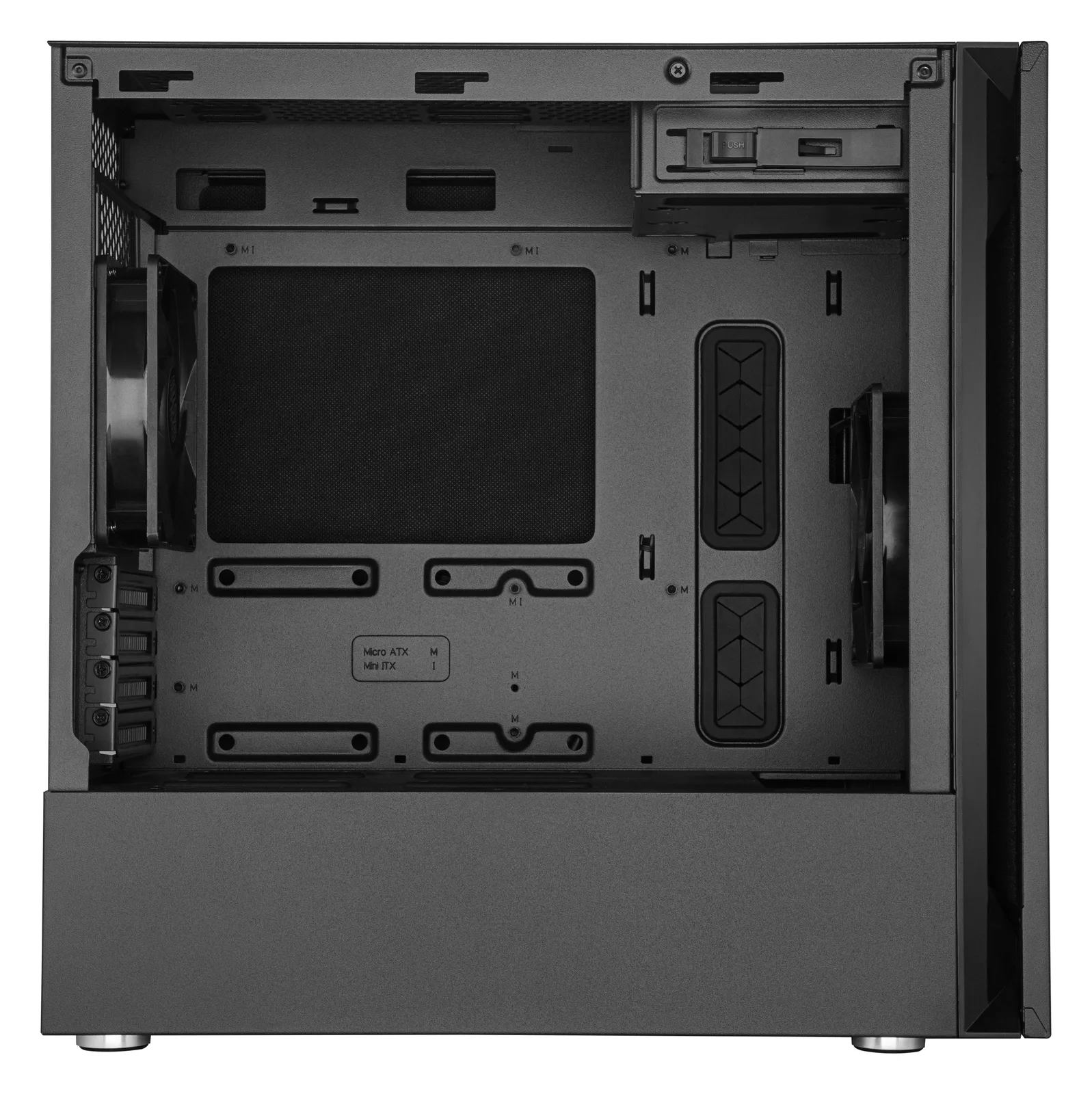 Cooler Master Silencio S400 - Tower - micro ATX - keine Spannungsversorgung (ATX / PS/2), Ansicht 3