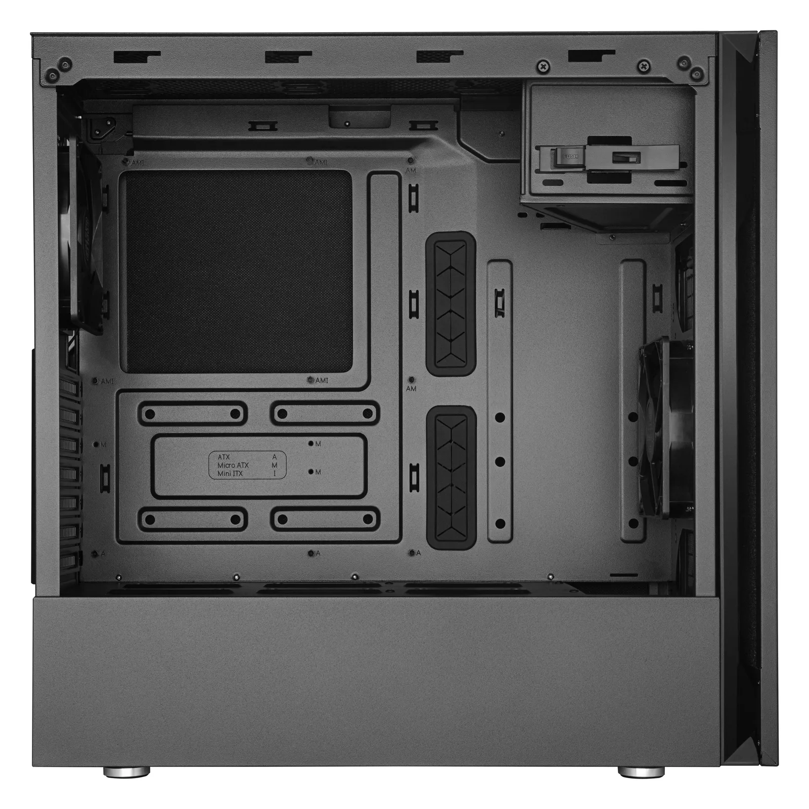 Cooler Master Silencio S600 - Schallgedämmter Stahl - Tower - ATX - keine Spannungsversorgung (ATX / PS/2), Ansicht 4