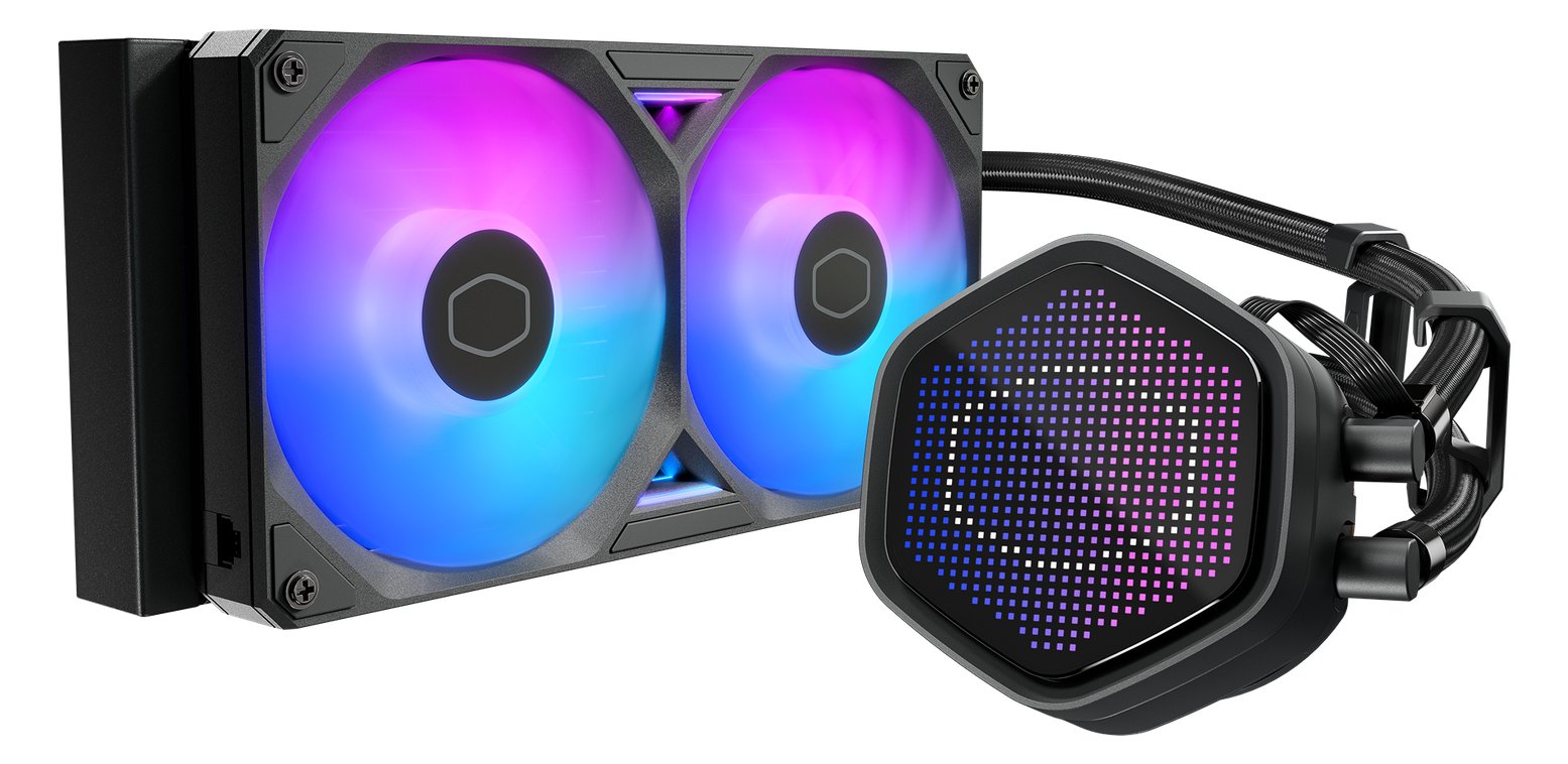 Cooler Master WAK MasterLiquid 240 Atmos II Pixel LCD von LumaTech