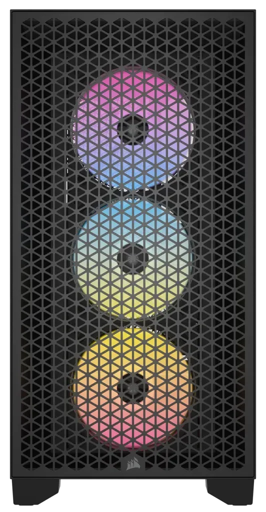 Corsair 3000D RGB Tempered Glass Mid-Tower Black, Ansicht 2