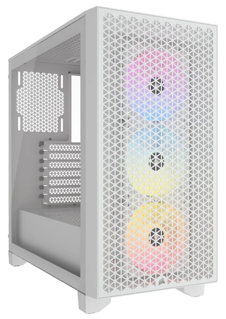 Corsair 3000D RGB Tempered Glass Mid-Tower White von LumaTech