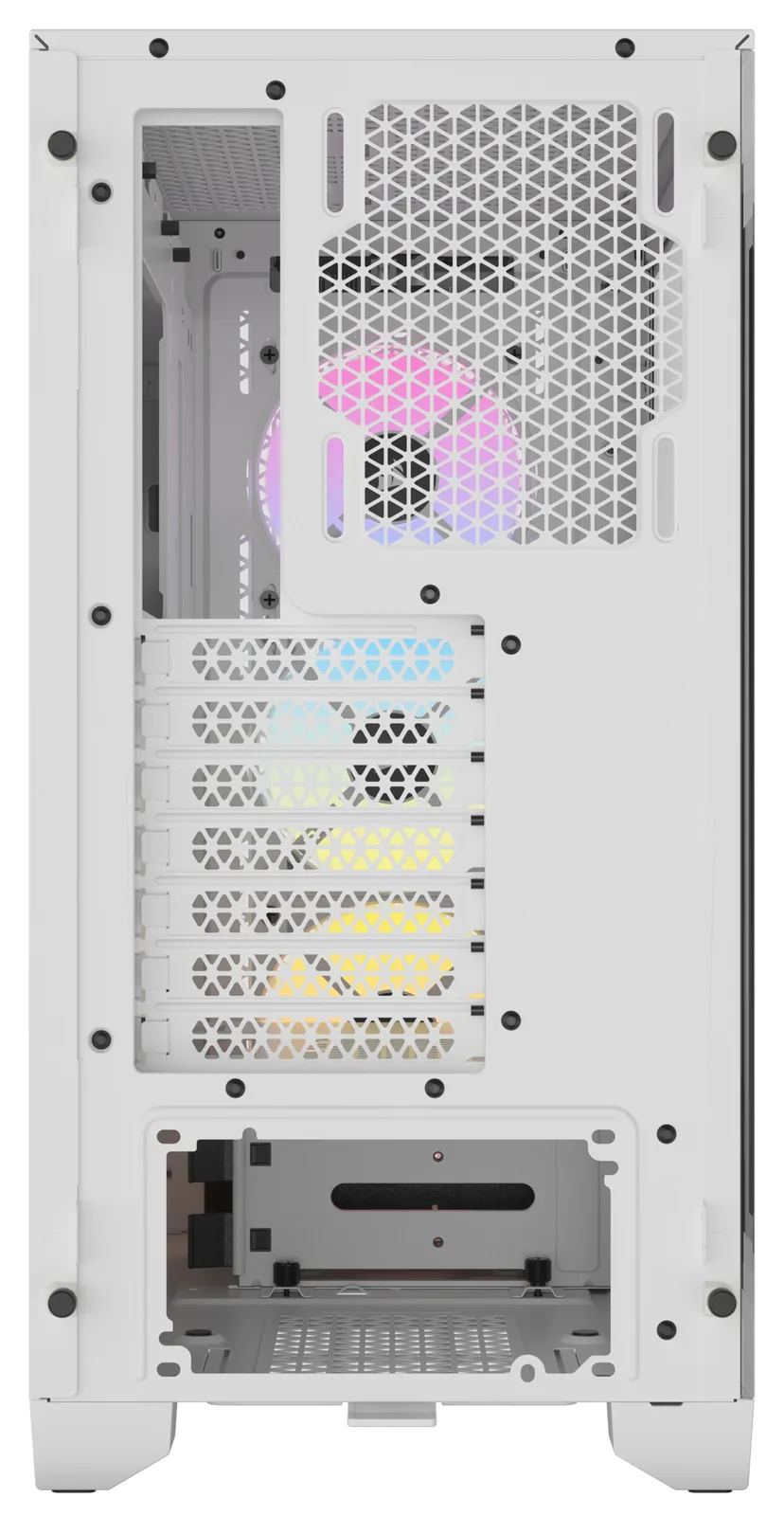 Corsair 3000D RGB Tempered Glass Mid-Tower White, Ansicht 4