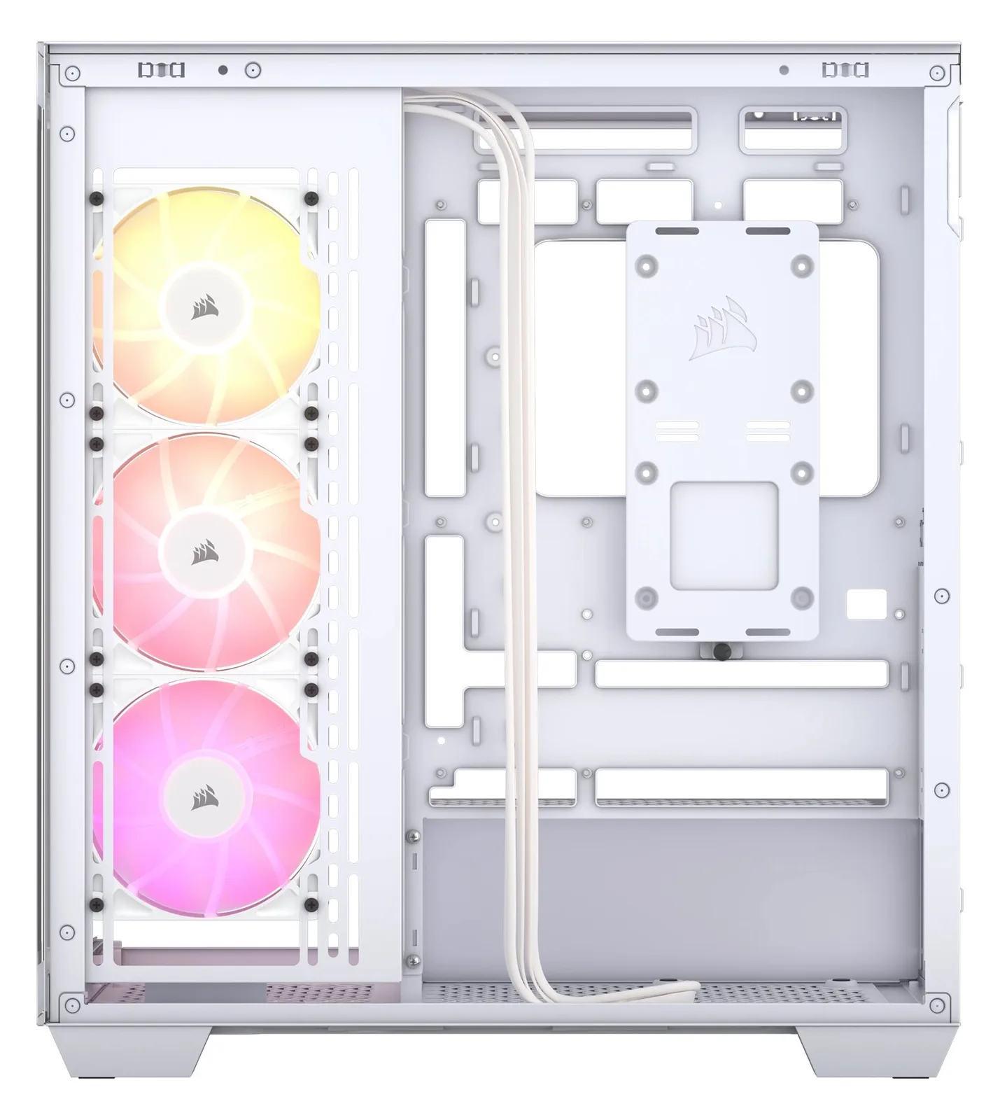 Corsair 3500X ARGB - Mid tower - E-ATX - Seitenteil mit Fenster (gehärtetes Glas) - Weiß, Ansicht 5