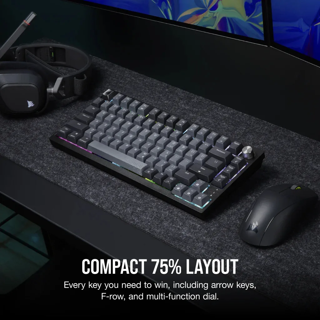 Corsair CH-91D401L-DE - Tastatur - TL: Deutsch, QWERTZ, Ansicht 3