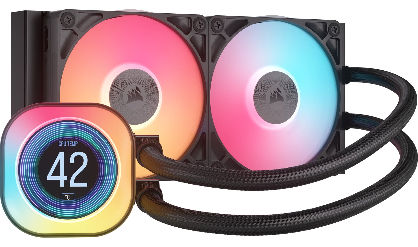 Corsair CPC Corsair AIO iCUE LINK TITAN 240 RX LCD AIO - CPU-Kühler von LumaTech