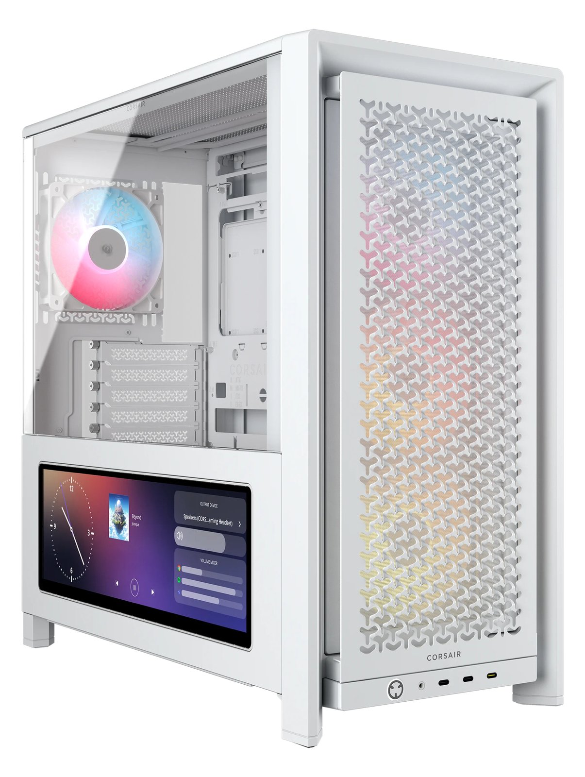 Corsair Frame 4000D LCD RS Performance Mid-Tower White - Tower - ATX von LumaTech