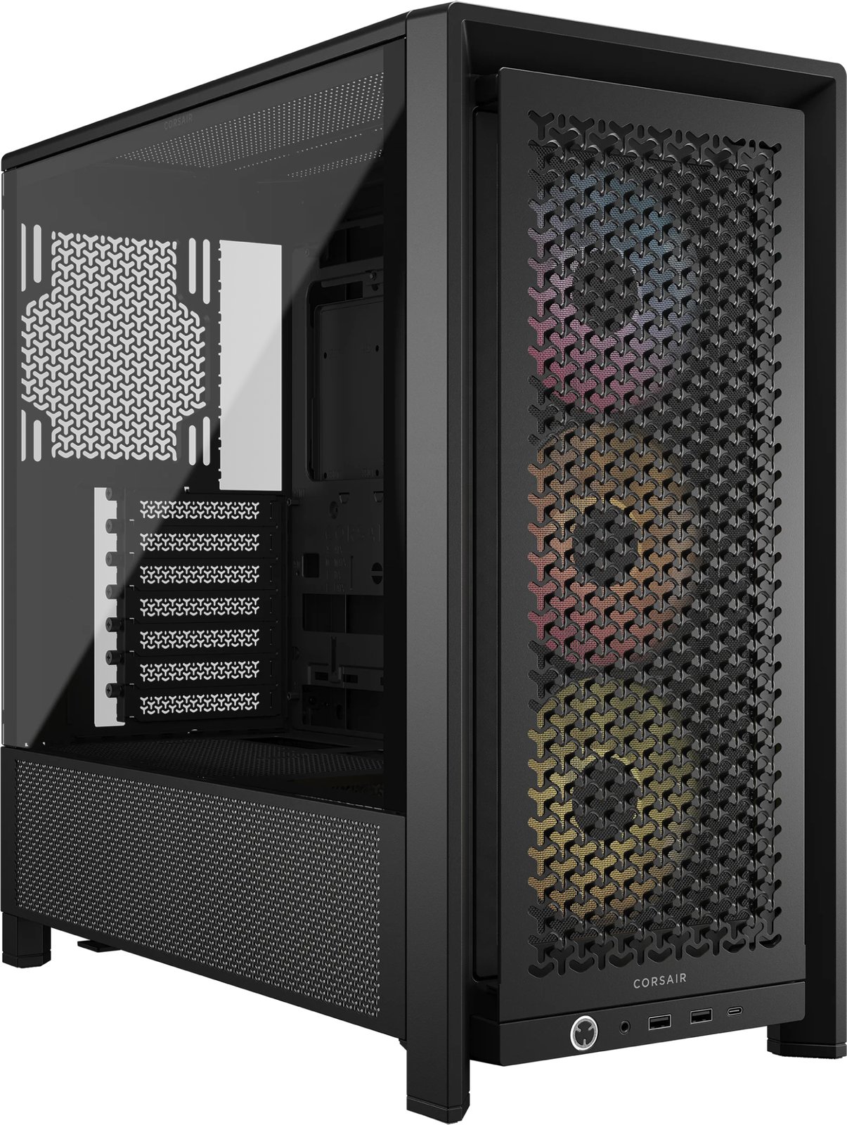 Corsair FRAME 4000D RS ARGB - Midi-Tower Gaming - E-ATX - Seitenteil mit Fenster (gehärtetes Glas) - Schwarz von LumaTech