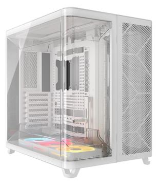 Corsair Geh Midi Air 5400 LX-R LINK Tempered Glass White - Tower - ATX von LumaTech