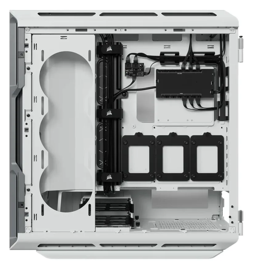 Corsair iCUE 5000T RGB - Mid tower - E-ATX - Seitenteil mit Fenster (gehärtetes Glas) - Weiß, Ansicht 2