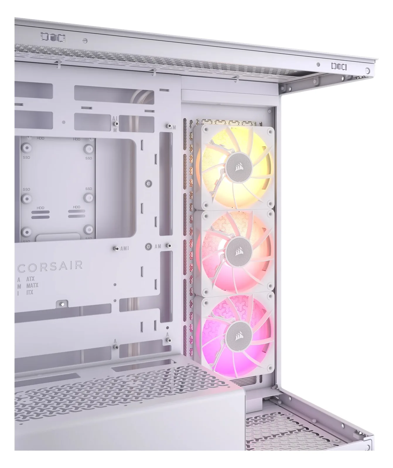 Corsair iCUE LINK 3500X RGB - Mid tower - E-ATX - Seitenteil mit Fenster (gehärtetes Glas), Ansicht 4