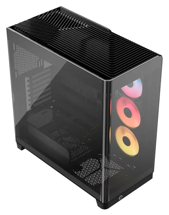 Corsair iCUE LINK FRAME 4500X LX-R RGB - Mid tower - E-ATX - Seitenteil mit Fenster (gehärtetes Glas) - Schwarz, Ansicht 2