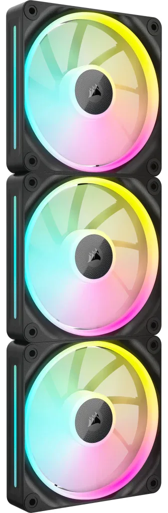 Corsair iCUE Link LX120 RGB - Gehäuselüfter - 120 mm - Schwarz (Packung mit 3), Ansicht 2
