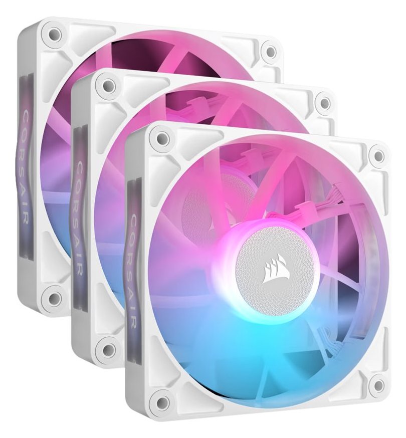 Corsair RX RGB Series iCUE LINK RX120 White 120mm Fan Triple Kit von LumaTech
