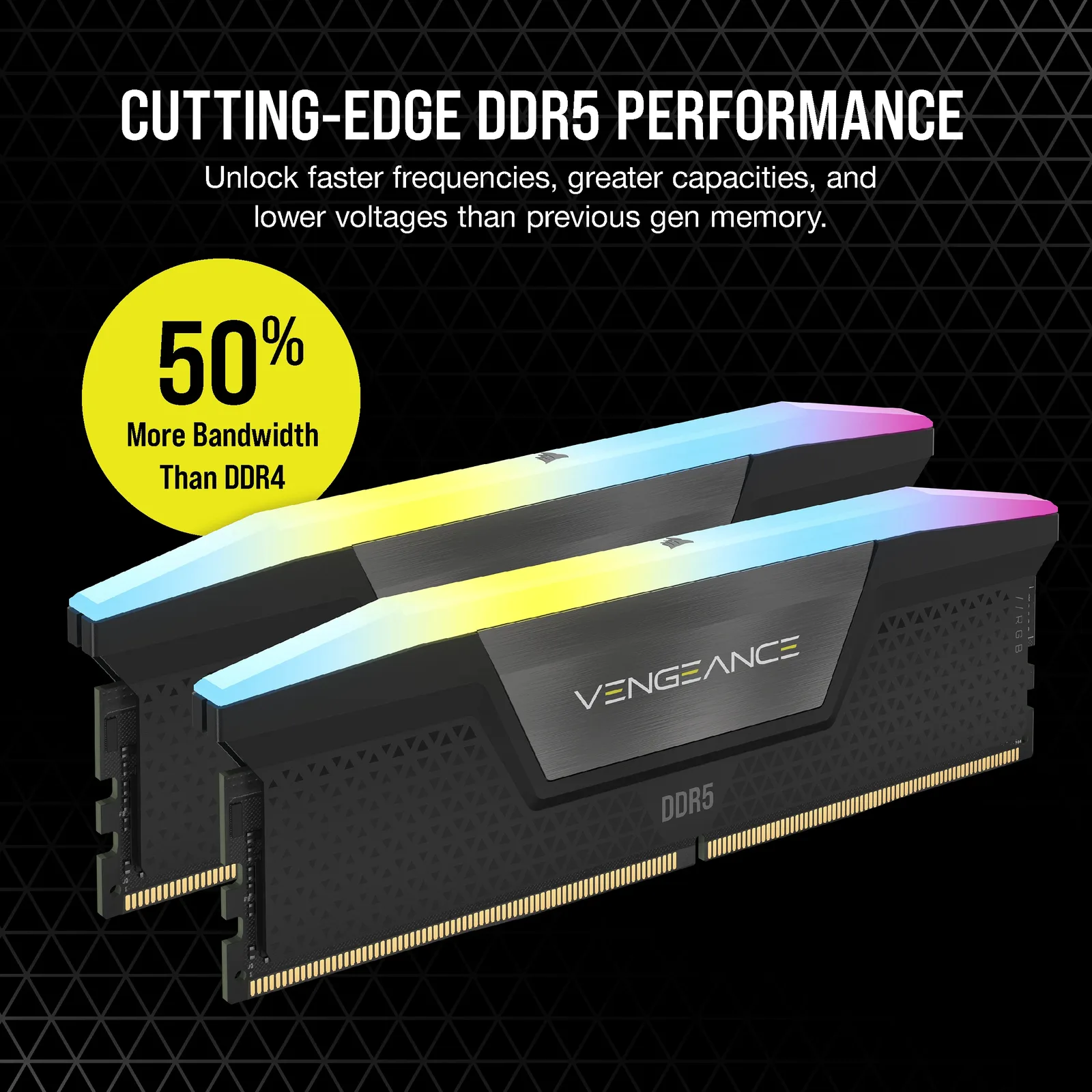 Corsair Vengeance RGB - DDR5 - Kit - 16 GB: 2 x 8 GB, Ansicht 3