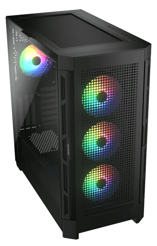 Cougar Gehäuse Midi-Tower DuoFace Pro ARGB Schwarz - Midi/Minitower - ATX, Ansicht 4