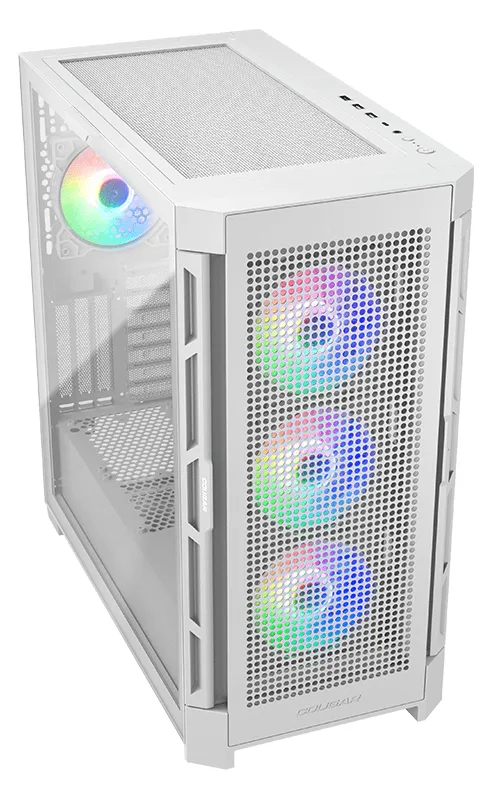 Cougar Gehäuse Midi-Tower Duoface Pro ARGB Weiß - Midi/Minitower - ATX, Ansicht 4