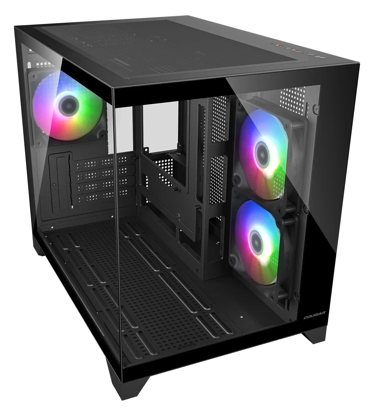 Cougar Gehäuse Mini-Tower FV150 ARGB Schwarz - Midi/Minitower - ATX, Ansicht 2