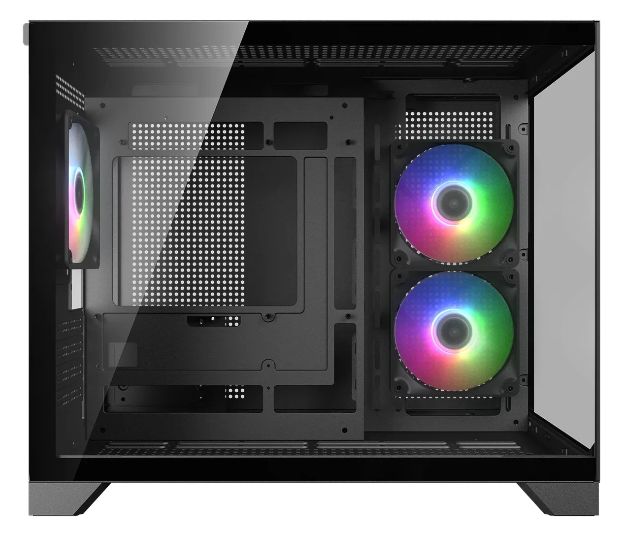 Cougar Gehäuse Mini-Tower FV150 ARGB Schwarz - Midi/Minitower - ATX, Ansicht 4