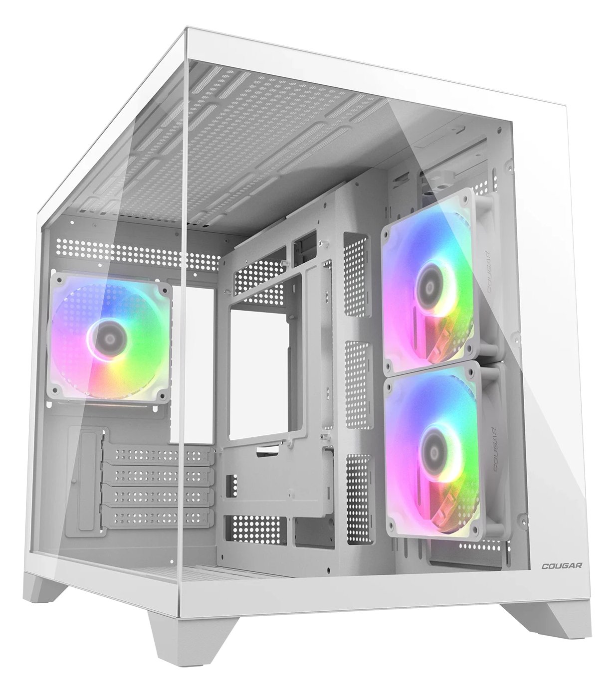 Cougar Gehäuse Mini-Tower FV150 ARGB Weiß - Midi/Minitower - ATX von LumaTech