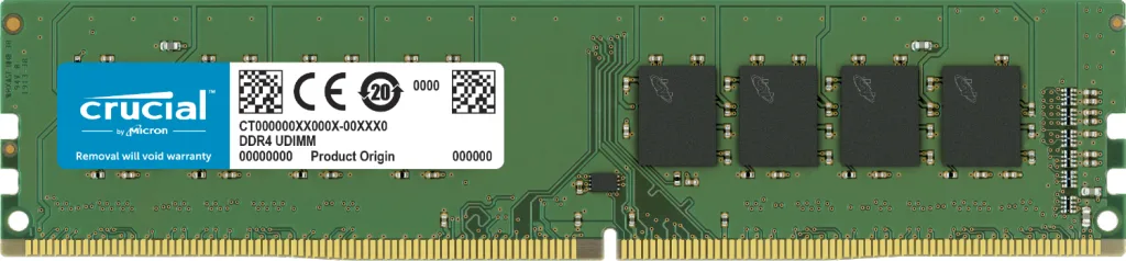 Crucial DDR4 - Modul - 8 GB - DIMM 288-PIN - 3200 MHz, Ansicht 2