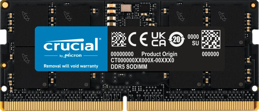 Crucial DDR5 - Modul - 16 GB - SO DIMM 262-PIN - 4800 MHz, Ansicht 2