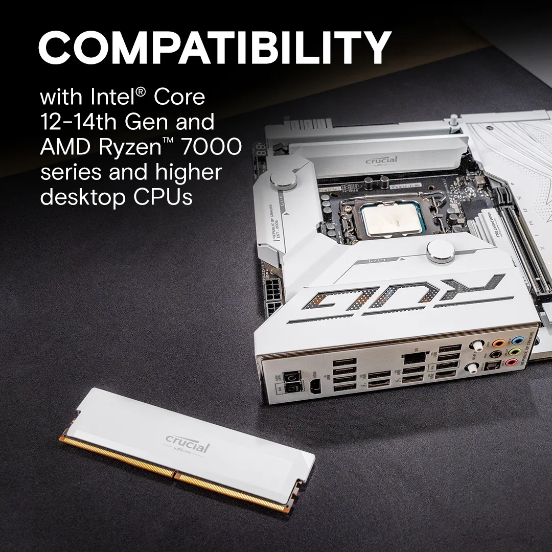 Crucial Pro - Overclocking Edition - DDR5 - Kit - Weiß, Ansicht 4