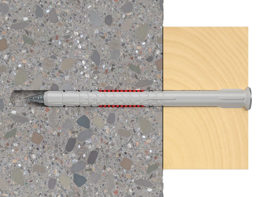 fischer 562151 - Spreizdübel - Beton - Gipsblock - Mauerwerk - Nylon - Grau - Verzinkter Stahl - Torx, Ansicht 4