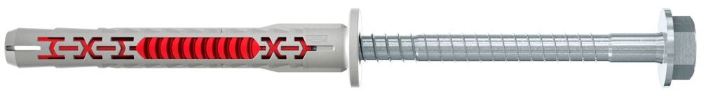 fischer 562152 - Spreizdübel - Beton - Gipsblock - Mauerwerk - Nylon - Grau - Verzinkter Stahl - Torx