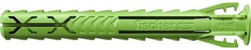 fischer 567810 - Spreizdübel - Autoklaven-Porenbeton - Mauerziegel - Beton - Gipsblock - Mauerwerk - Grün - 8 mm - 65 mm von LumaTech