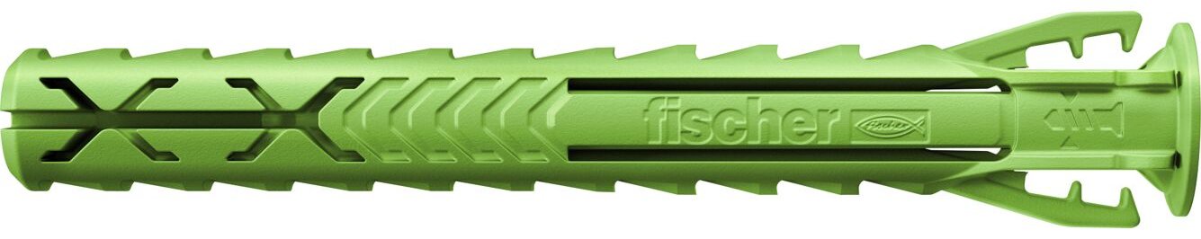 fischer 567810 - Spreizdübel - Autoklaven-Porenbeton - Mauerziegel - Beton - Gipsblock - Mauerwerk - Grün - 8 mm - 65 mm