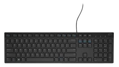 Dell KB216 - Tastatur - USB - Schwarz - retail - TL: UK, QWERTY