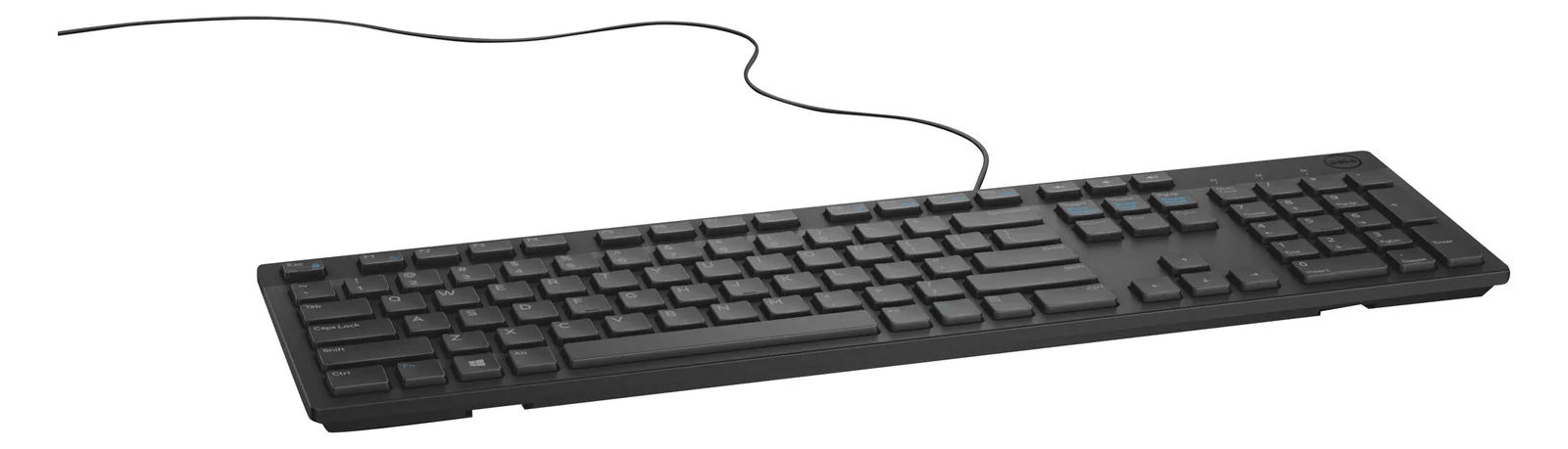 Dell keyboard USB QWERTY Standard Wired USB Black - Tastatur - TL: UK, QWERTY, Ansicht 3