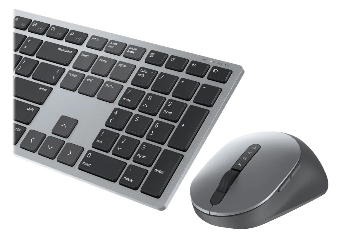 Dell KM7321W - Volle Größe (100%) - RF Wireless + Bluetooth - Grau - Titan - Maus enthalten - TL: Nordisch, QWERTY, Ansicht 3