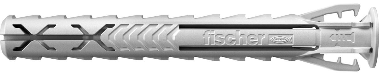 fischer 568106 - Spreizdübel - Autoklaven-Porenbeton - Mauerziegel - Beton - Gipsfaserplatten... - Nylon - Grau - 6 mm