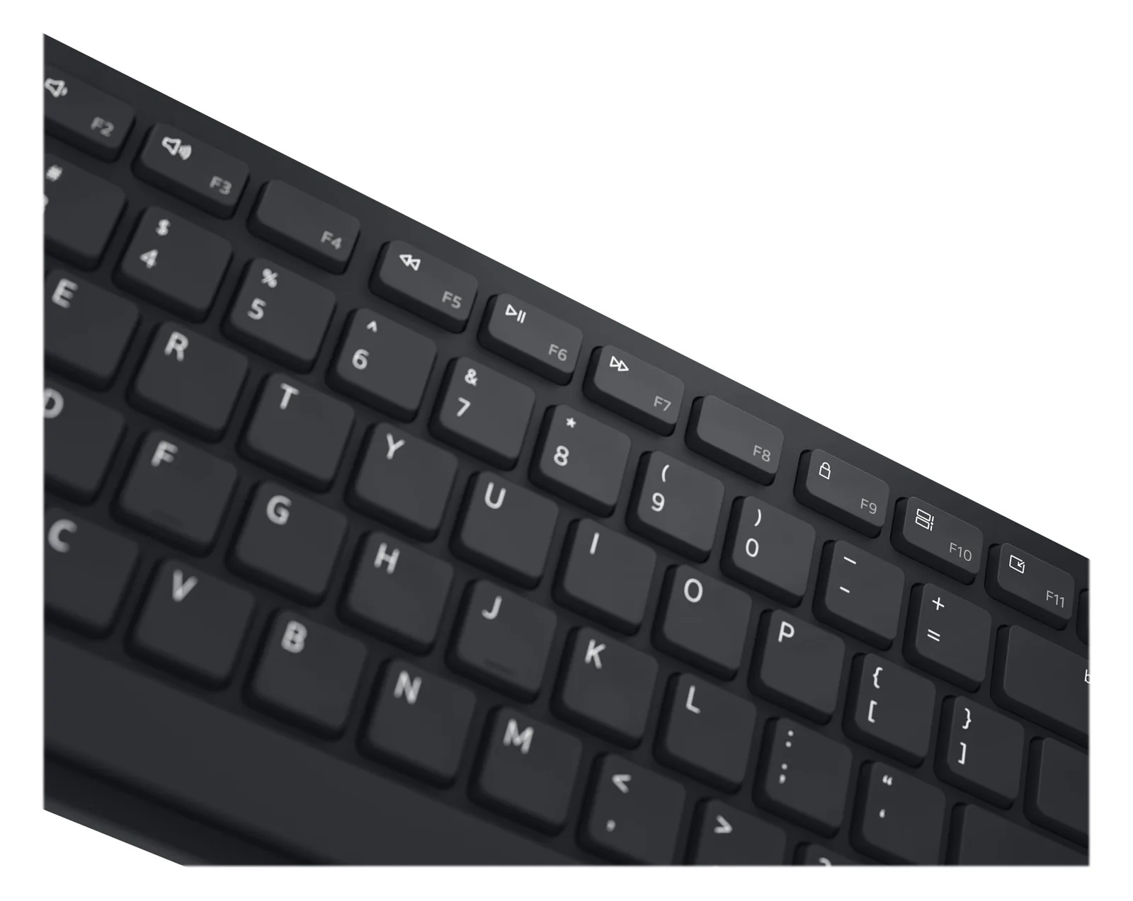 Dell Pro KM5221W - Tastatur-und-Maus-Set - kabellos - TL: Deutsch, QWERTZ - Schwarz, Ansicht 3